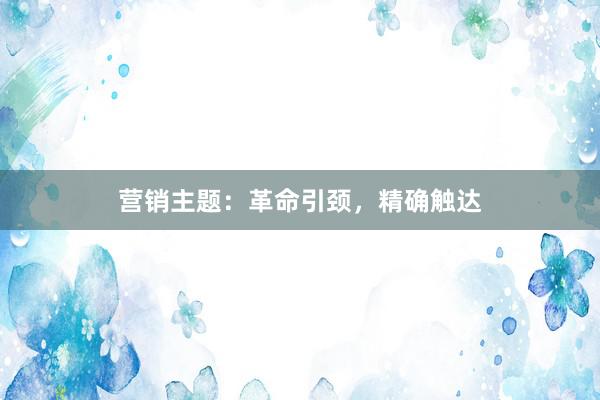 营销主题：革命引颈，精确触达